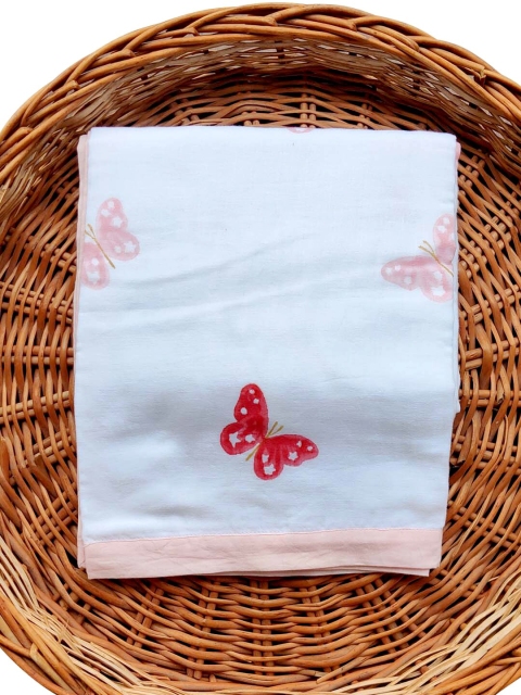 

Moms Home Kids Unisex Pink & White AC Room 300 GSM Single Bed Dohar