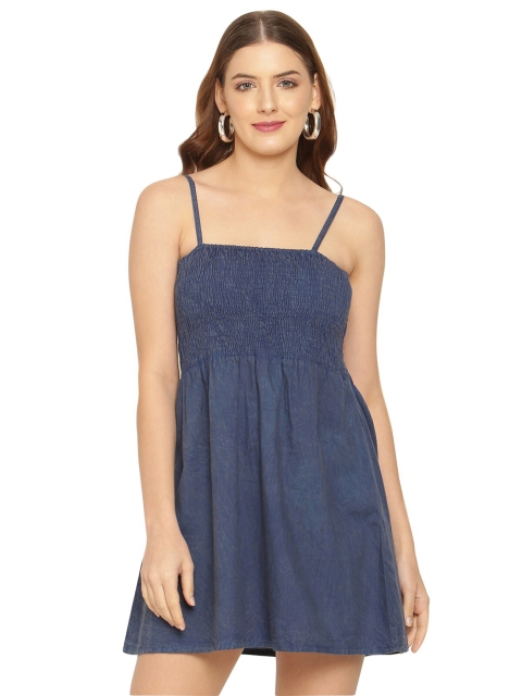 

Aawari Women Blue Mini Dress