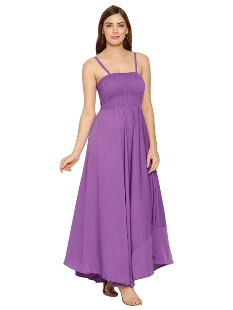 

Aawari Purple Fit & Flared Maxi Dress
