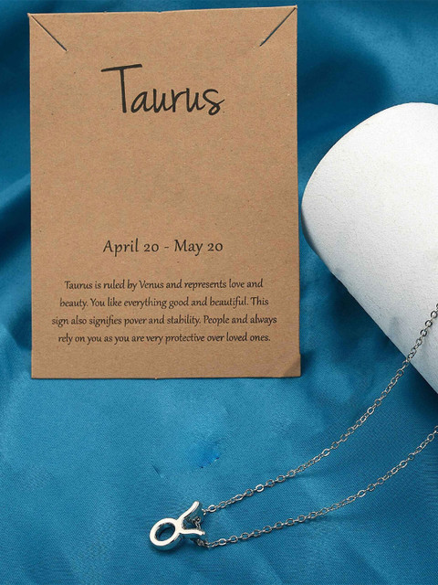 

Pinapes Adults Silver-Plated Taurus Necklace