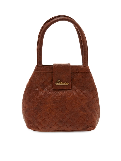 

ESBEDA Brown Quilted Handheld Bag
