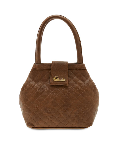

ESBEDA Brown Quilted Handheld Bag