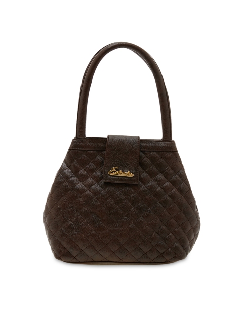 

ESBEDA Brown Quilted Handheld Bag