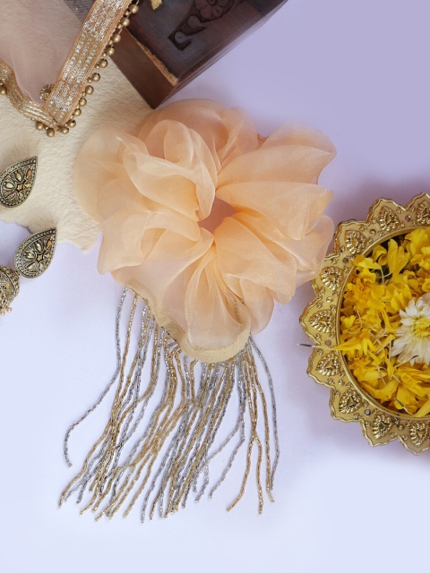 

Soho Boho Studio Women Gold-Toned Embellished Ponytail Holders