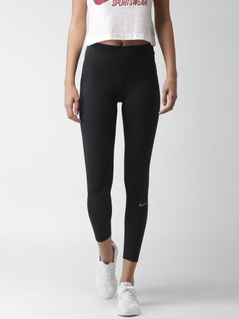 

Nike Black Self-Design AS W NK ZNL STR Running Tights