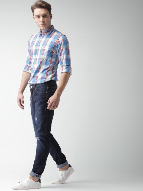 

Mast & Harbour Men Blue Slim Fit Mid-Rise Non-Stretchable Jeans