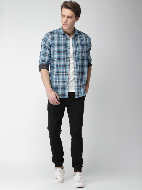 

Mast & Harbour Men Black Tapered Fit Mid-Rise Clean Look Stretchable Jeans