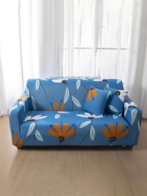 

HOUSE OF QUIRK Blue Printed 2-Seater Sofa Covers