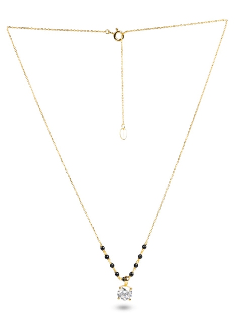 

PALMONAS 18K Gold-Plated 925 Sterling Silver Stone Studded Mangalsutra