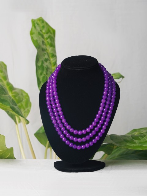 

Unnati Silks Women Purple Layered Necklace