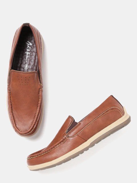 

Mast & Harbour Men Brown Slip-On Sneakers