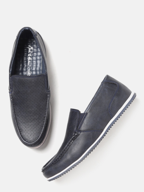 

Mast & Harbour Men Navy Blue Loafers