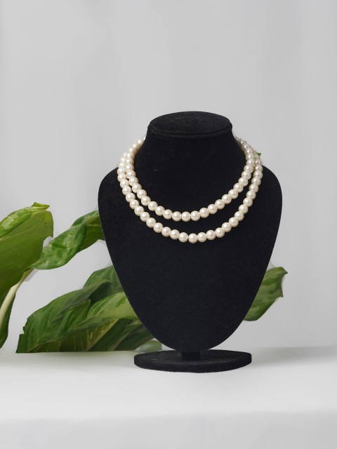

Unnati Silks Women White Layered Necklace