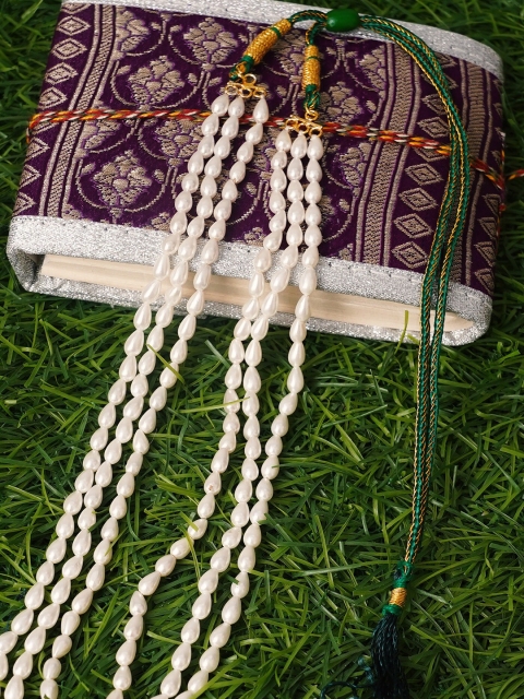 

Unnati Silks White Layered Necklace