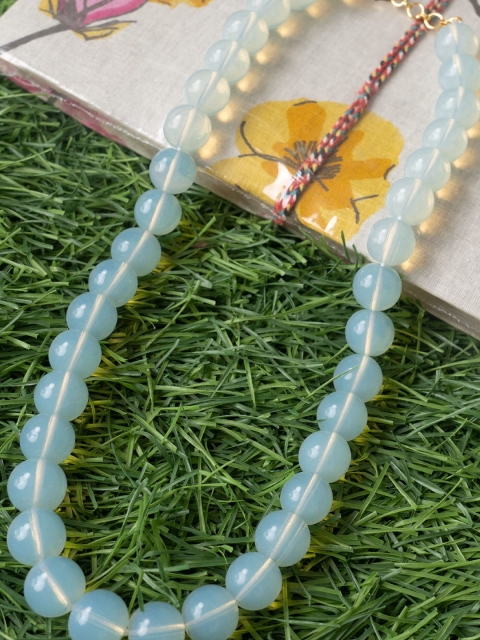 

Unnati Silks Blue Amravati Ocean Beads Necklace