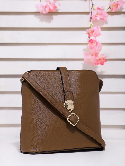 

DressBerry Brown Solid Sling Bag