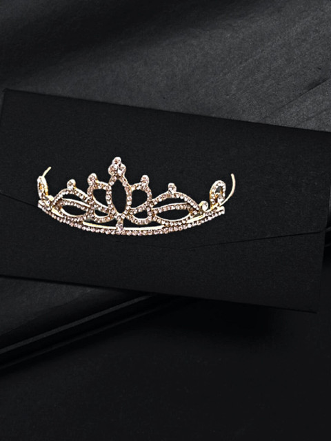 

Proplady Girls Silver-Toned & Gold-Toned Embellished Tiara