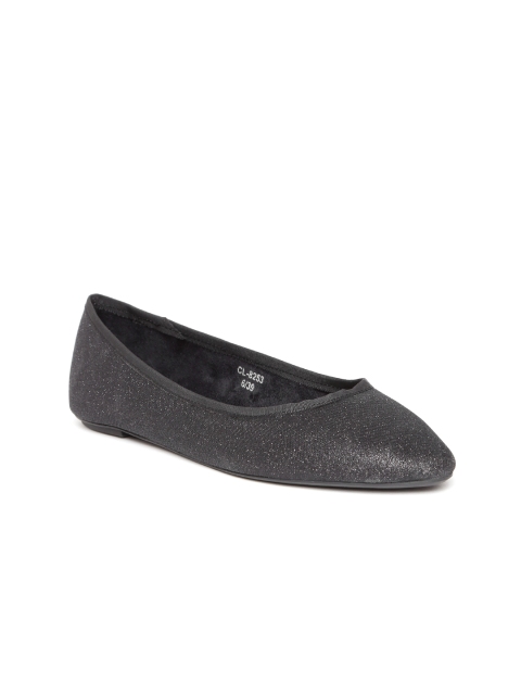 

Carlton London Women Black Solid Ballerinas