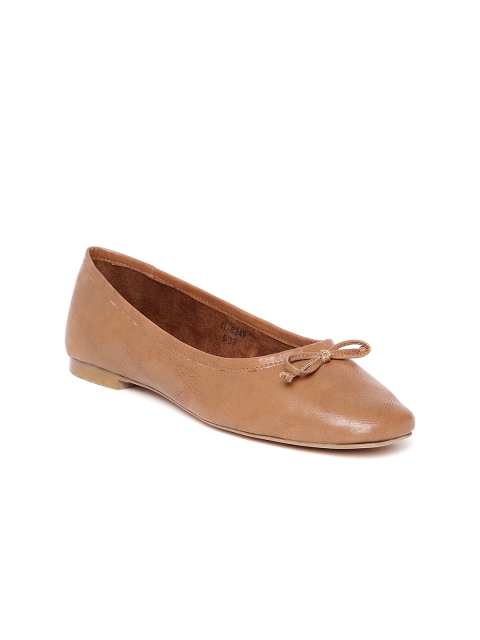 

Carlton London Women Brown Solid Ballerinas