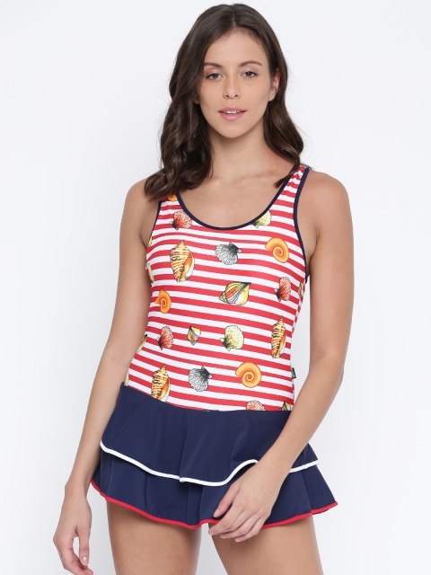 

Heart 2 Heart Red & White Striped Swimming Dress SW11102CONCR