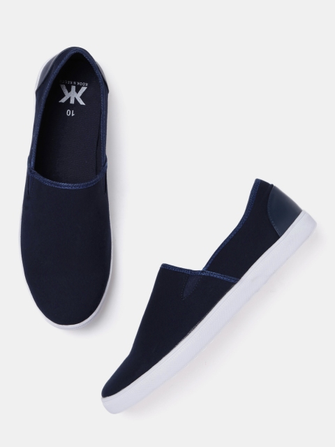

Kook N Keech Men Navy Blue Slip-On Sneakers