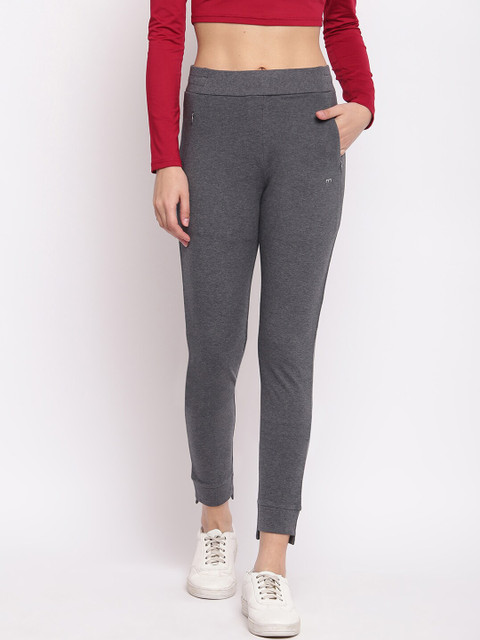 

Marvel Women Grey Melange Solid Track Pants