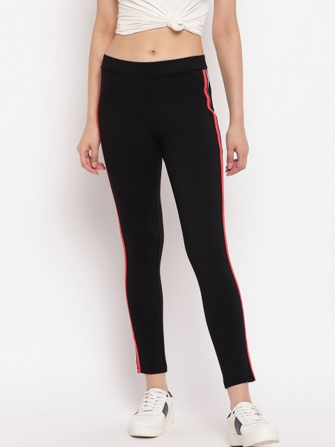 

Marvel Women Black & Red Striped Woven Jeggings