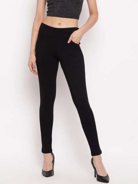 

Marvel Women Black Solid Jeggings