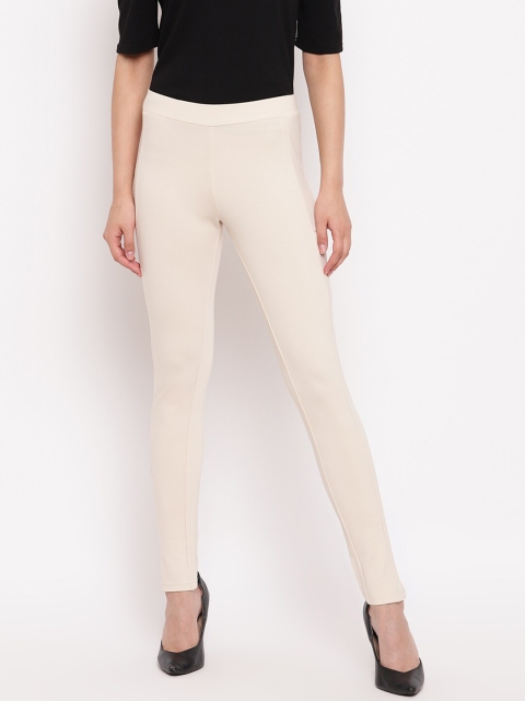 

Marvel Women Beige Woven Jeggings
