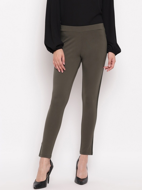 

Marvel Women Grey with Embroidered Side Panel Jeggings