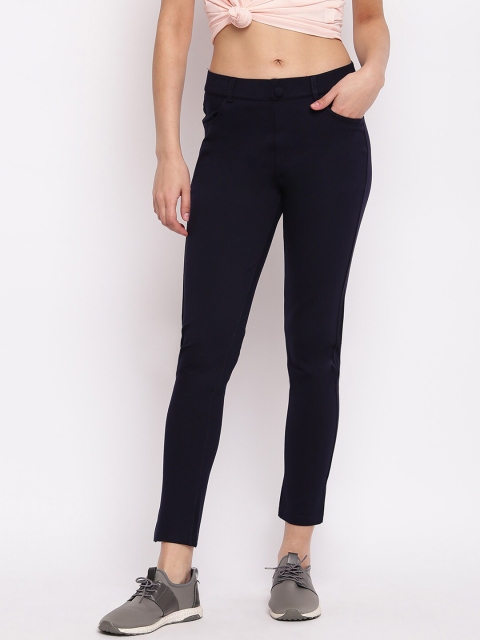

Marvel Women Blue Woven Jeggings, Navy blue