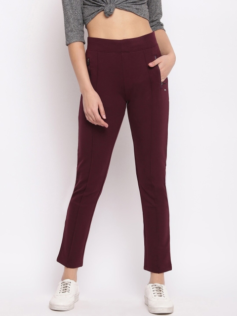 

Marvel Women Maroon Solid Track Pants