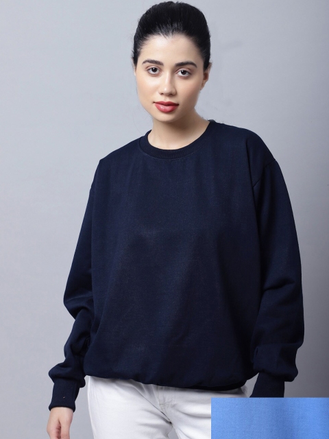 

VIMAL JONNEY Pack Of 2 Women Navy Blue Sweatshirt