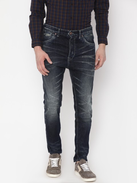 

Peter England Casuals Men Blue Anti Regular Fit Mid-Rise Mildly Distressed Jeans