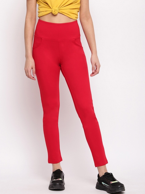 

Marvel Women Red Woven Jeggings