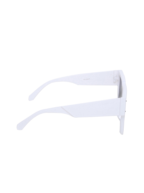 

CRIBA Unisex Grey Lens & White Oversized Sunglasses with UV Protected Lens