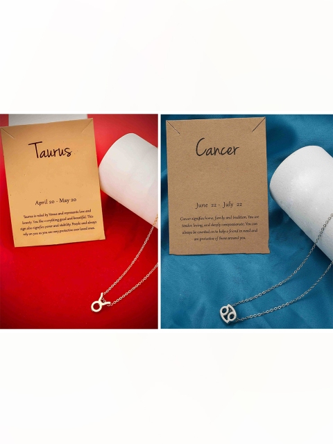 

Pinapes Unisex Gold-Toned & Silver-Toned Gold-Plated Necklace