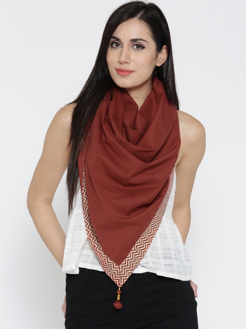 

Rangriti Rust Orange Scarf