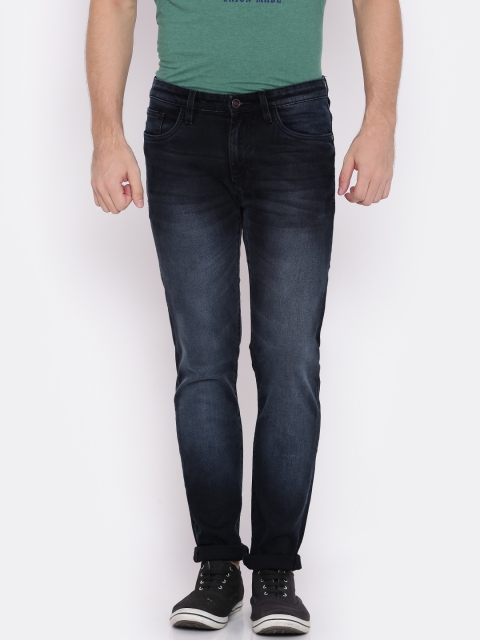 

Solly Jeans Co. by Allen Solly Men Blue Skinny Fit Low-Rise Clean Look Stretchable Jeans