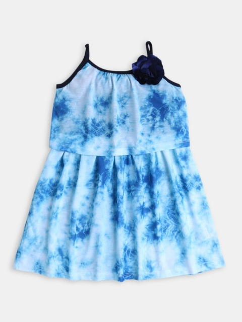 

Hopscotch Girls Blue Tie and Dye Dyed A-Line Dress