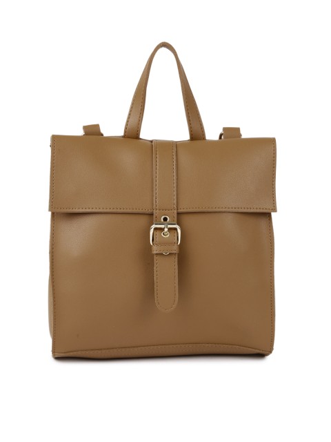 

Mast & Harbour Women Brown Solid Backpack