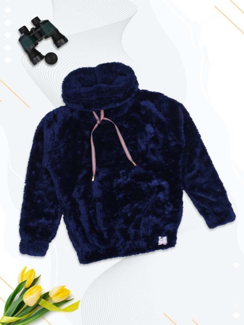 

Nins Moda Girls Navy Blue Sweatshirt