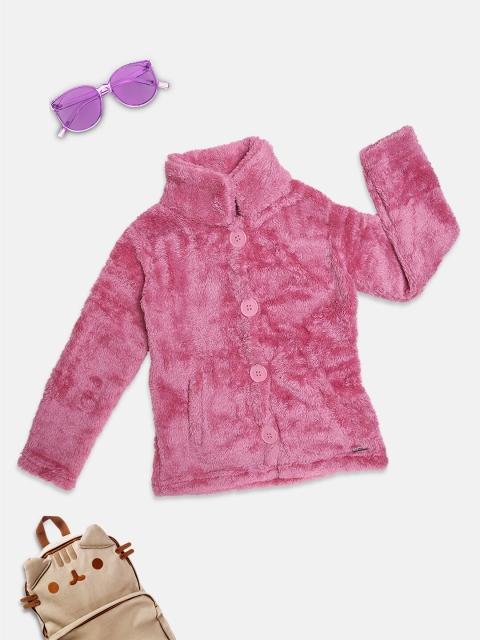 

Nins Moda Girls Pink Printed Sweatshirt