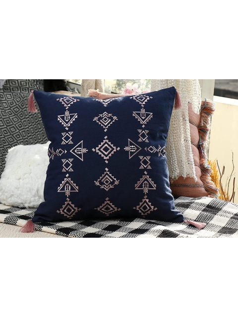 

HERE&NOW Blue & Beige Square Cushion Covers