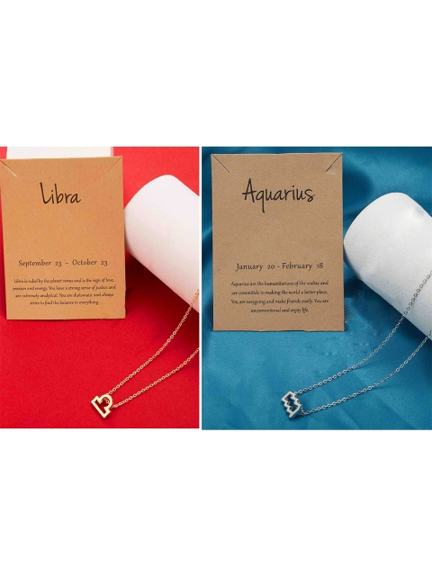 

Pinapes Unisex Set of 2 Choker Necklaces, Gold