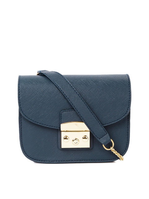 

DressBerry Navy Blue Solid Sling Bag