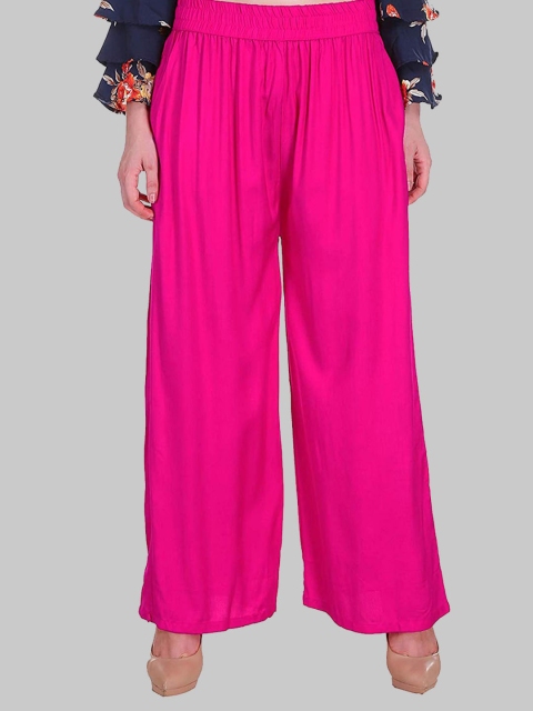 

SAUNDARYA Women Pink Palazzos