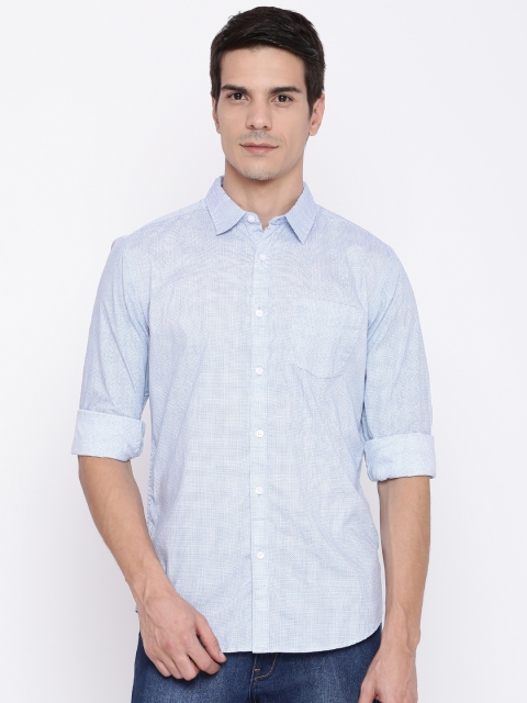 

Fame Forever by Lifestyle Men Blue Slim Fit Printed Casual Shirt