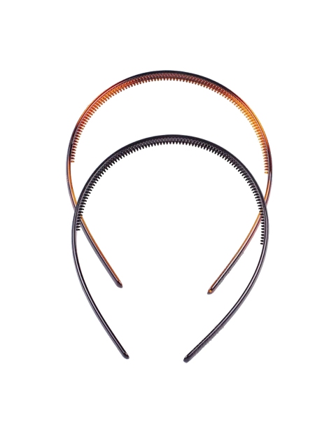 

CHRONEX Set Of 2 Brown and Black Shade Hair Bands