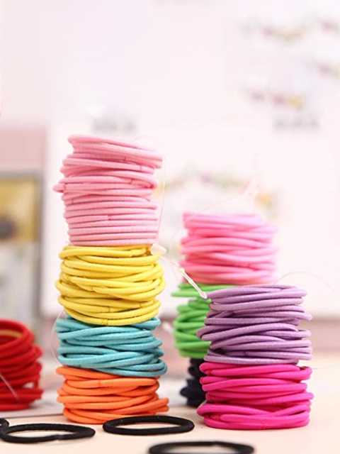 

CHANDERKASH Set of 100 Rubber Bands, Pink